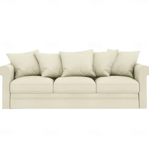 Velvet 3-Seat Sofa Cover Solid Color Quilted Velvet Slipcovers GRONLcover LITB PRIME cover