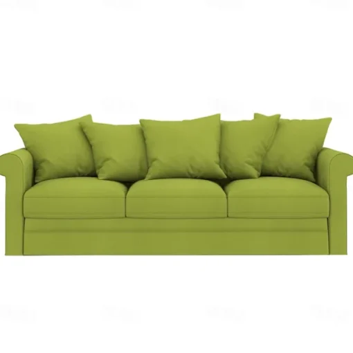 Velvet 3-Seat Sofa Cover Solid Color Quilted Velvet Slipcovers GRONLcover LITB PRIME cover