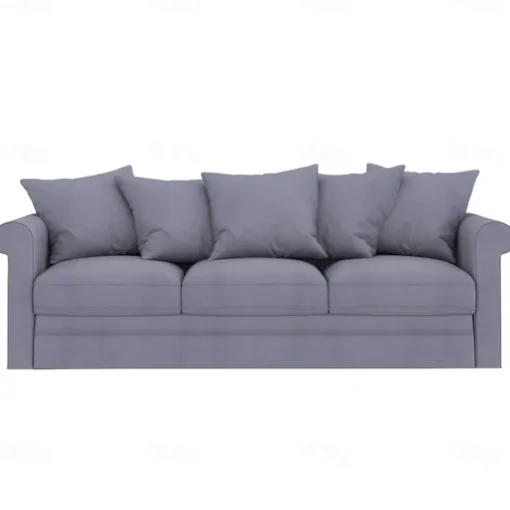 Velvet 3-Seat Sofa Cover Solid Color Quilted Velvet Slipcovers GRONLcover LITB PRIME cover