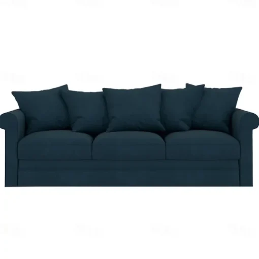 Velvet 3-Seat Sofa Cover Solid Color Quilted Velvet Slipcovers GRONLcover LITB PRIME cover