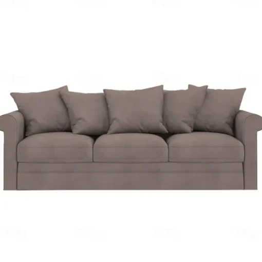 Velvet 3-Seat Sofa Cover Solid Color Quilted Velvet Slipcovers GRONLcover LITB PRIME cover
