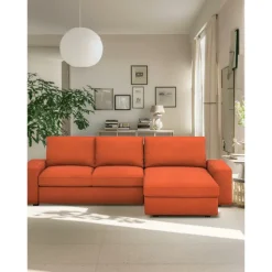 Velvet Sofa Cover 3 Seater 4 Seater with Armrests L Shaped Solid Color Quilted Velvet Slipcovers KIVcover LITB PRIME cover