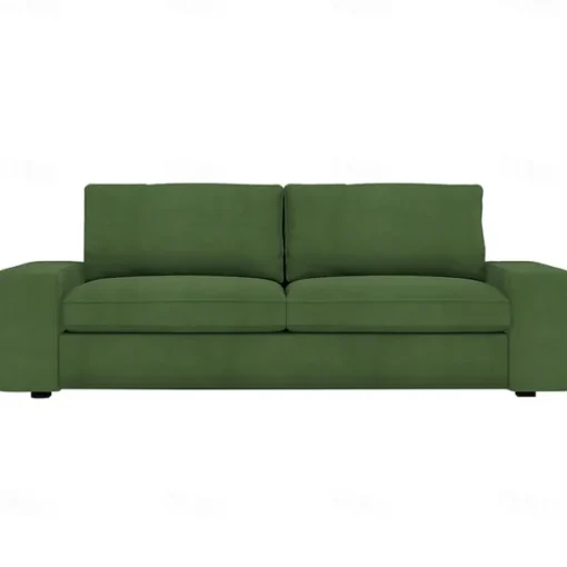 Velvet Sofa Cover of 3-Seater Slipcovers Solid Color Quilted Velvet KIVcover LITB PRIME cover