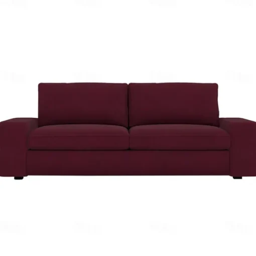 Velvet Sofa Cover of 3-Seater Slipcovers Solid Color Quilted Velvet KIVcover LITB PRIME cover