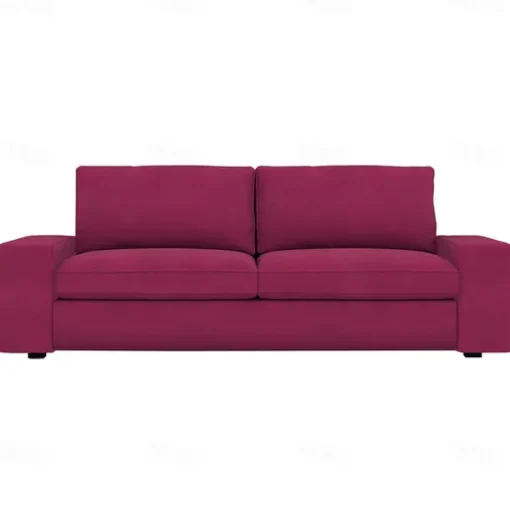 Velvet Sofa Cover of 3-Seater Slipcovers Solid Color Quilted Velvet KIVcover LITB PRIME cover