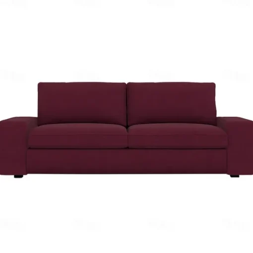 Velvet Sofa Cover of 3-Seater Slipcovers Solid Color Quilted Velvet KIVcover LITB PRIME cover