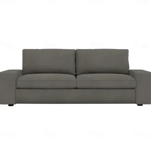 Velvet Sofa Cover of 3-Seater Slipcovers Solid Color Quilted Velvet KIVcover LITB PRIME cover