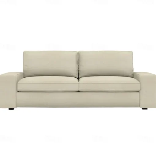 Velvet Sofa Cover of 3-Seater Slipcovers Solid Color Quilted Velvet KIVcover LITB PRIME cover