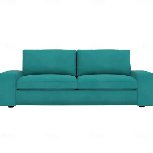 Velvet Sofa Cover of 3-Seater Slipcovers Solid Color Quilted Velvet KIVcover LITB PRIME cover