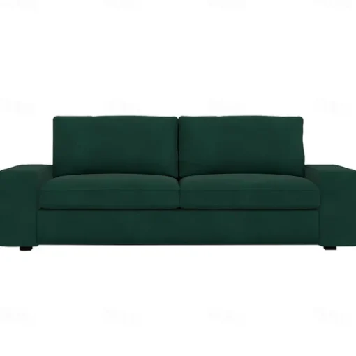 Velvet Sofa Cover of 3-Seater Slipcovers Solid Color Quilted Velvet KIVcover LITB PRIME cover