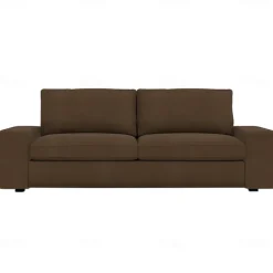 Velvet Sofa Cover of 3-Seater Slipcovers Solid Color Quilted Velvet KIVcover LITB PRIME cover