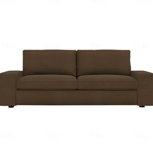 Velvet Sofa Cover of 3-Seater Slipcovers Solid Color Quilted Velvet KIVcover LITB PRIME cover