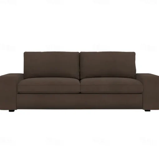 Velvet Sofa Cover of 3-Seater Slipcovers Solid Color Quilted Velvet KIVcover LITB PRIME cover