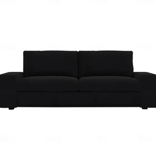 Velvet Sofa Cover of 3-Seater Slipcovers Solid Color Quilted Velvet KIVcover LITB PRIME cover