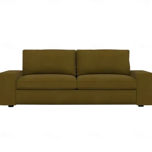 Velvet Sofa Cover of 3-Seater Slipcovers Solid Color Quilted Velvet KIVcover LITB PRIME cover