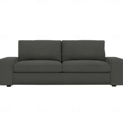 Velvet Sofa Cover of 3-Seater Slipcovers Solid Color Quilted Velvet KIVcover LITB PRIME cover