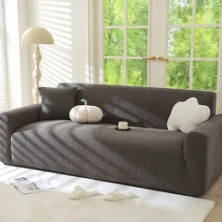 Velvet Sofa Cover Soft and Luxurious Velvet Fabric Perfect for Living Room Decor Stylish and Comfortable Slipcover Easy to Install and Clean Durable and Machine Washable Adds Elegance to Any Sofa