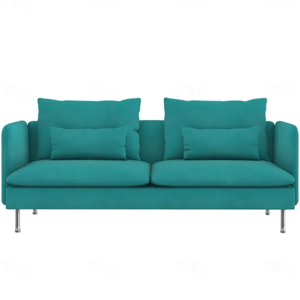 Velvet Sofa Cover Solid Color with Armrests Machine Washable and Dryable Velvet Slipcovers SODERcover LITB PRIME cover