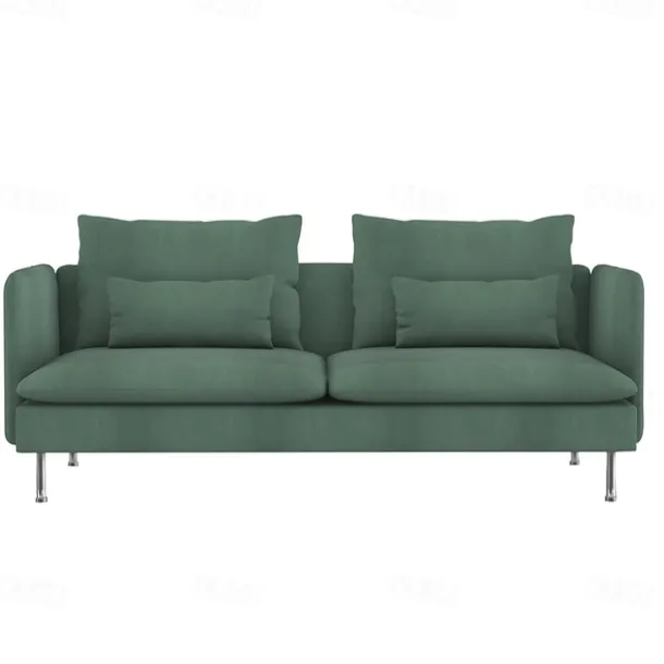 Velvet Sofa Cover Solid Color with Armrests Machine Washable and Dryable Velvet Slipcovers SODERcover LITB PRIME cover