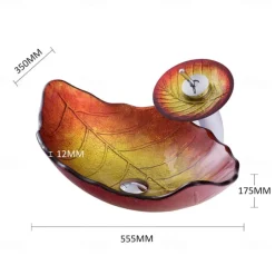 Vessel Sink for Bathroom Modern Leaf Style Bathroom Vanity Sinks Above Counter Countertop Basin sink