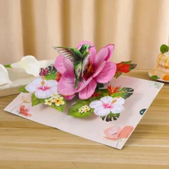 Vibrant 3D Butterfly & Daisy Pop-Up Greeting Card Best Gift for Mom, Mother's Day Flower Bouquet Card, Teacher Appreciation, Birthday, Thank You Greeting