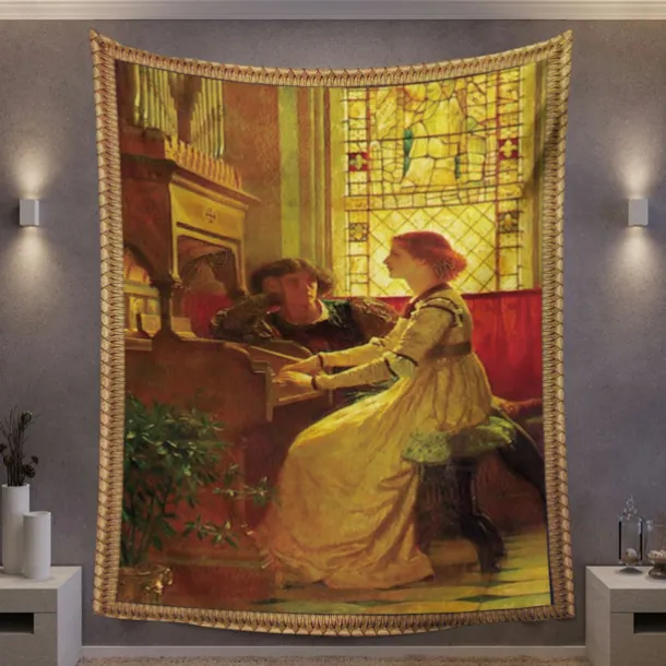 Victorian Hanging Tapestry Wall Art Decor Photograph Backdrop Blanket Curtain Home Bedroom Living Room Decoration