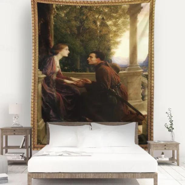 Victorian Hanging Tapestry Wall Art Decor Photograph Backdrop Blanket Curtain Home Bedroom Living Room Decoration