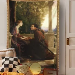 Victorian Hanging Tapestry Wall Art Decor Photograph Backdrop Blanket Curtain Home Bedroom Living Room Decoration