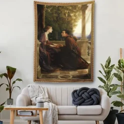 Victorian Hanging Tapestry Wall Art Decor Photograph Backdrop Blanket Curtain Home Bedroom Living Room Decoration