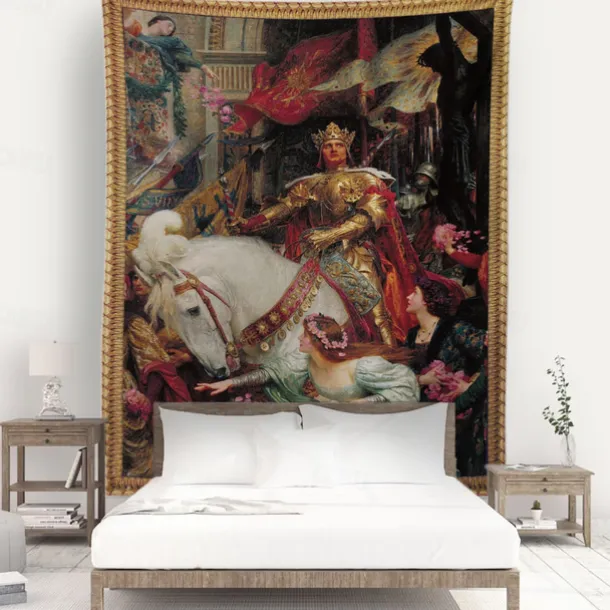 Victorian Hanging Tapestry Wall Art Decor Photograph Backdrop Blanket Curtain Home Bedroom Living Room Decoration