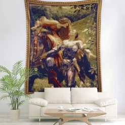 Victorian Hanging Tapestry Wall Art Decor Photograph Backdrop Blanket Curtain Home Bedroom Living Room Decoration
