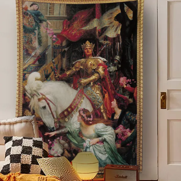 Victorian Hanging Tapestry Wall Art Decor Photograph Backdrop Blanket Curtain Home Bedroom Living Room Decoration