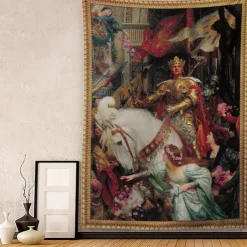 Victorian Hanging Tapestry Wall Art Decor Photograph Backdrop Blanket Curtain Home Bedroom Living Room Decoration