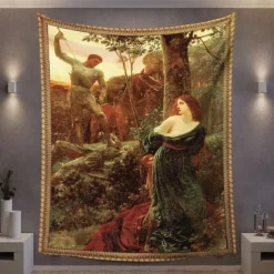 Victorian Hanging Tapestry Wall Art Decor Photograph Backdrop Blanket Curtain Home Bedroom Living Room Decoration