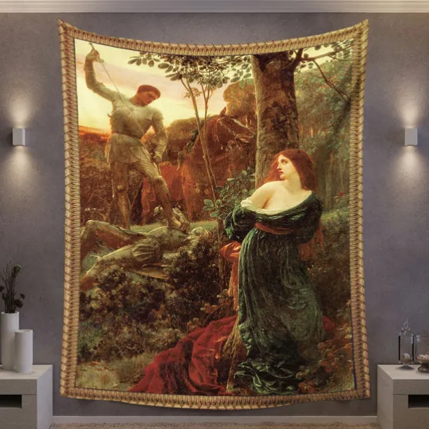 Victorian Hanging Tapestry Wall Art Decor Photograph Backdrop Blanket Curtain Home Bedroom Living Room Decoration