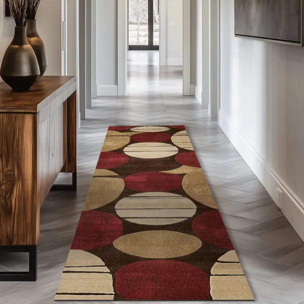 Vintage Boho Shaggy Hallway Runner Rug Soft, Non-Slip Washable Entryway Mat, Farmhouse Kitchen, Bathroom, Bedroom Area Carpet