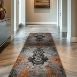 Vintage Boho Shaggy Hallway Runner Rug Soft, Non-Slip Washable Entryway Mat, Farmhouse Kitchen, Bathroom, Bedroom Area Carpet