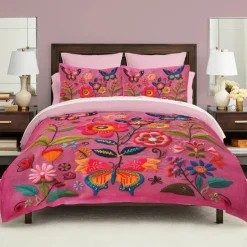 Vintage Butterfly Pattern Duvet Cover Set Set Soft 3-Piece Luxury Cotton Bedding Set Home Decor Gift King Queen Duvet Cover