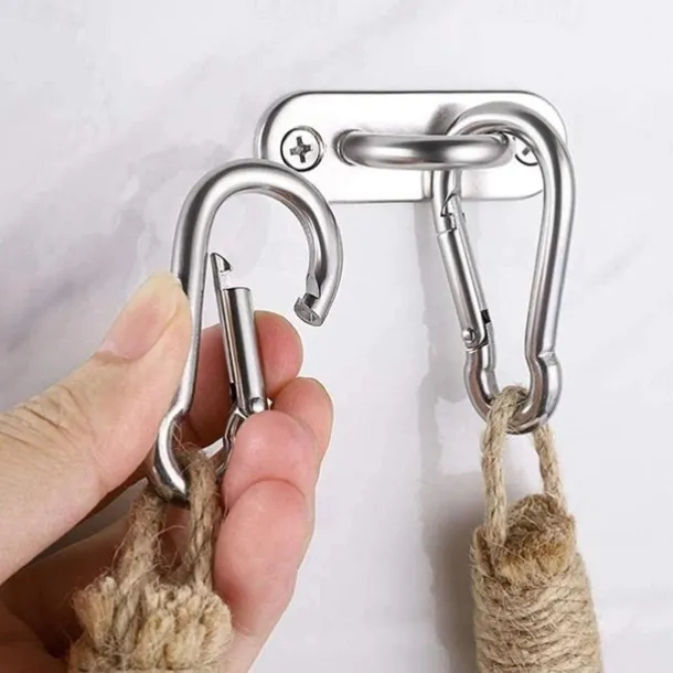 Vintage Hemp Rope Toilet Paper Holder - Easy Assembly, Jute Towel Holder for Bathroom or Kitchen, Toilet Roll Holder, Knitting Towel Rack, Bathroom Hanging Towel Hook