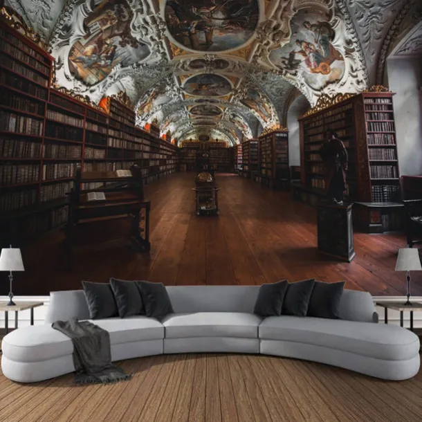 Vintage inside Castle Hanging Tapestry Wall Art Large Tapestry Mural Decor Photograph Backdrop Blanket Curtain Home Bedroom Living Room Decoration