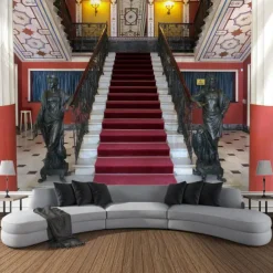 Vintage inside Castle Hanging Tapestry Wall Art Large Tapestry Mural Decor Photograph Backdrop Blanket Curtain Home Bedroom Living Room Decoration