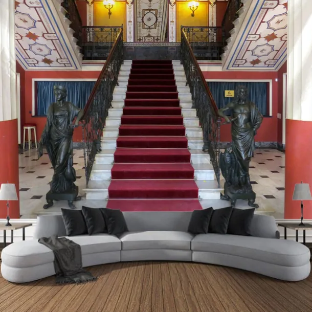 Vintage inside Castle Hanging Tapestry Wall Art Large Tapestry Mural Decor Photograph Backdrop Blanket Curtain Home Bedroom Living Room Decoration