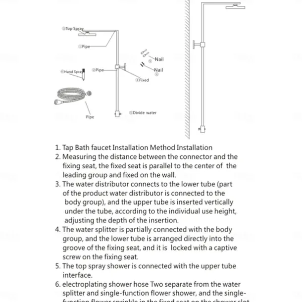 Vintage Shower Faucet Set, Shower System 8" Rainfall Shower Head System Kit, Handshower Included Rainfall Shower Antique Style Country Electroplated Mount Outside Brass Valve Bath Shower Mixer Taps