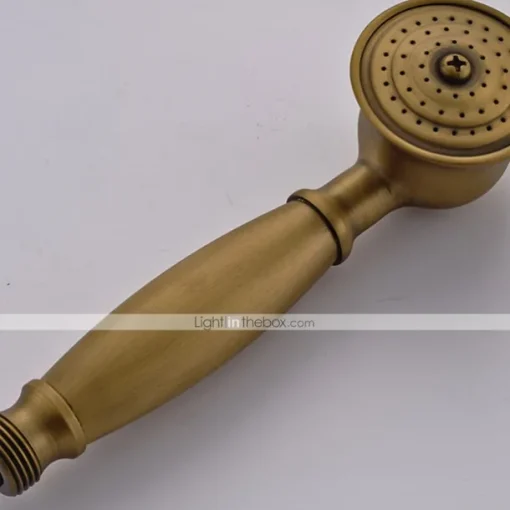 Vintage Shower Faucet Set 8" Shower Head, Shower System Retro Rainfall Head Antique Copper Shower System with Shower Handheld Sprayer, Brass Valve Bath Shower Mixer Taps
