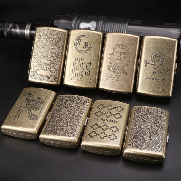 Vintage Style Metal Cigarette Case, Multiple Designs, Unique Creative Holder(Can Accommodate 12 Cigarettes)