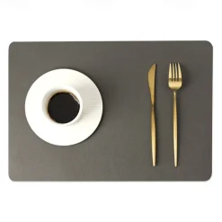 Vinyl Placemat Waterproof Pu Leather Heat Resistant Dining Table Place Table Plate Mat Xmas Decor Fall Kitchen Table Mats Indoor Outdoor
