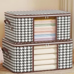Visual Clothes Storage Bag Wardrobe Sorting Storage Box Portable Storage Bag Winter Quilt Storage Box