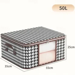 Visual Clothes Storage Bag Wardrobe Sorting Storage Box Portable Storage Bag Winter Quilt Storage Box