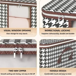 Visual Clothes Storage Bag Wardrobe Sorting Storage Box Portable Storage Bag Winter Quilt Storage Box