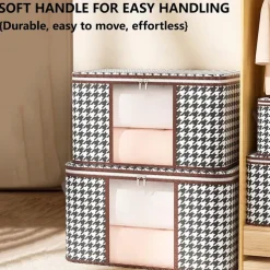 Visual Clothes Storage Bag Wardrobe Sorting Storage Box Portable Storage Bag Winter Quilt Storage Box